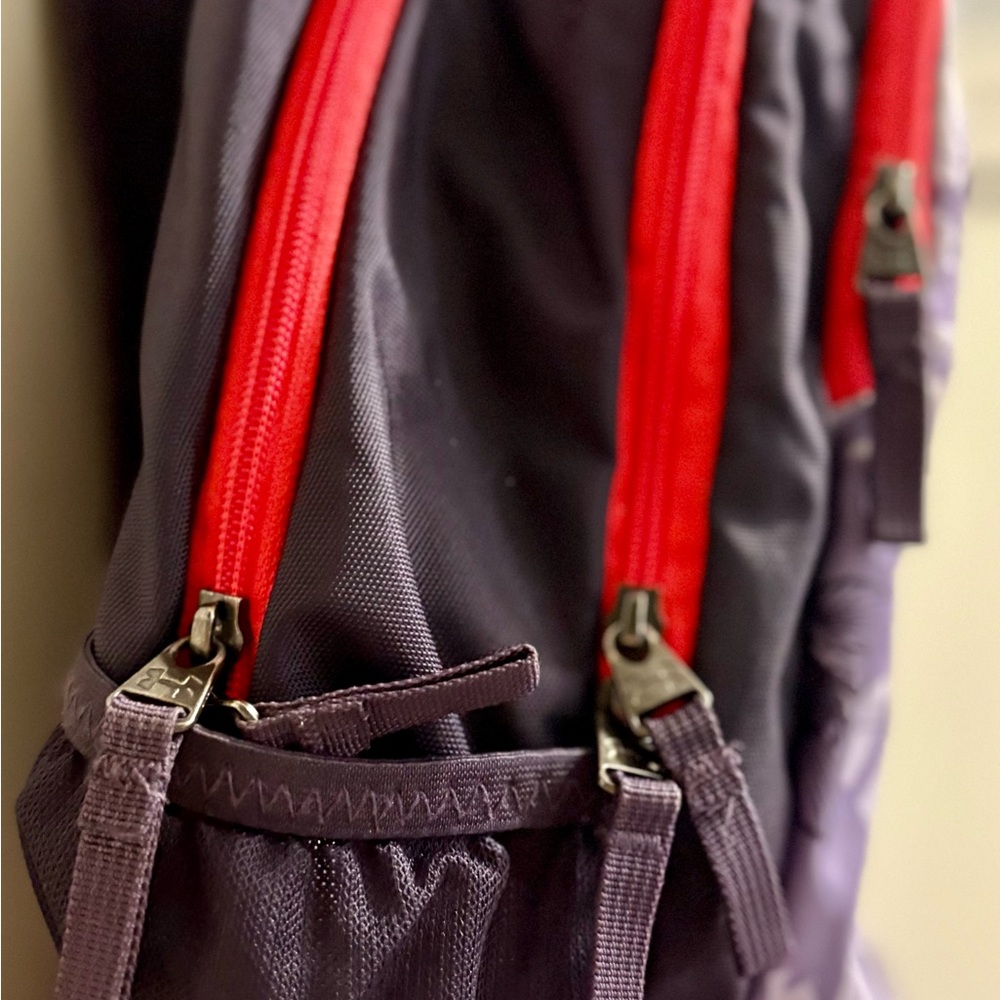 Under Armour Purple and Black Floral Backpack - Picture 4 of 10